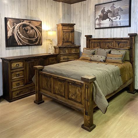 Ponderosa Bedroom Set | Rustic bedroom furniture, Rustic bedroom furniture sets, Rustic bedroom sets