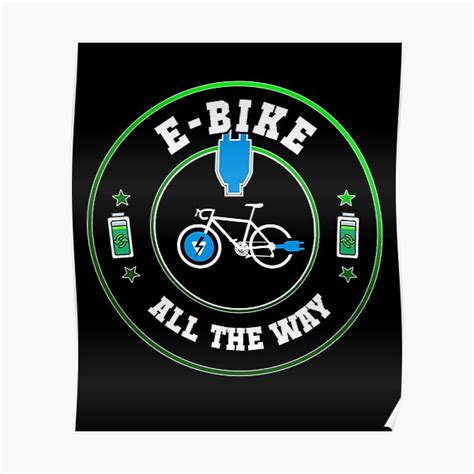 "Electric bike, ebike" Poster for Sale by Just-a-Dude | Redbubble