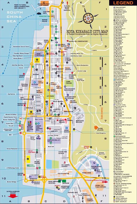 Kota Kinabalu Tourist Map