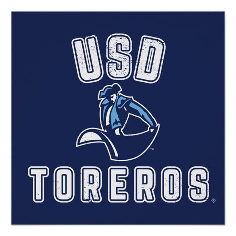 Vintage USD Toreros Poster | Zazzle.com in 2021 | Custom posters ...