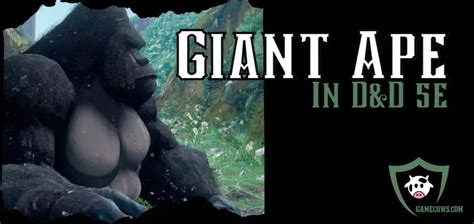 Giant Ape 5e Stats Monster & Creature DnD (2024) Guide