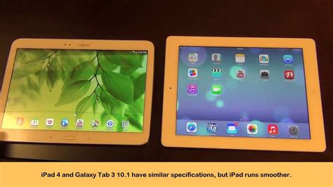 Samsung Galaxy Tab 3 10.1 VS iPad 4: Full Comparison - YouTube