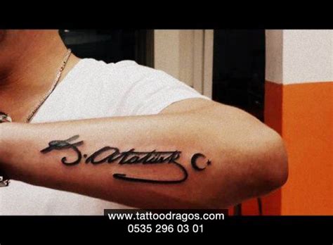 Atatürk İmza Tattoo #3519 - Tattoo Dragos