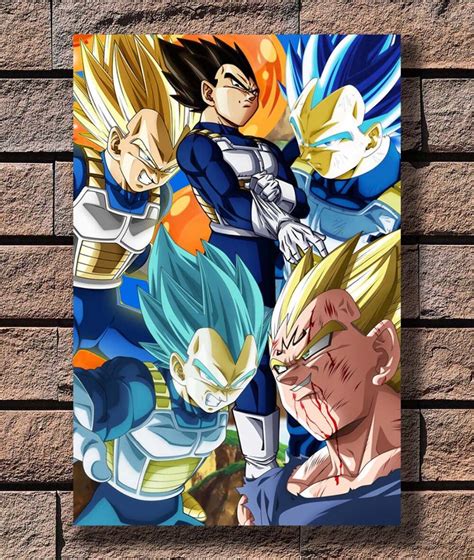 B 207 New Guko Dragon Super Vegeta Five Different Forms Poster Art L W ...