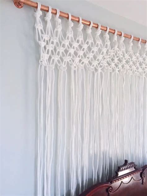 12 DIY Macramé Curtains Patterns | Macrame Door Curtain