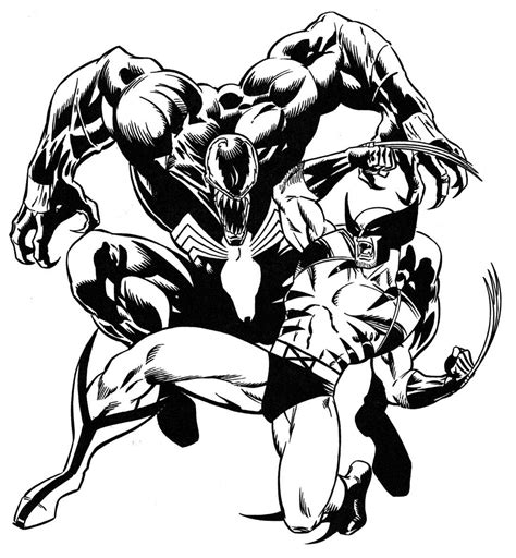 Printable Venom Coloring Pages - Coloring Home