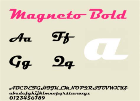 Magneto Bold Font Free Download