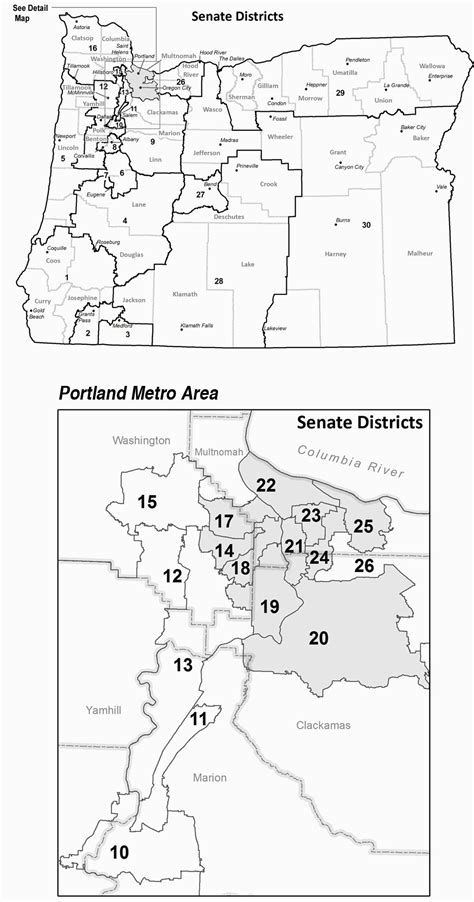 Oregon State Representative Districts Map | secretmuseum