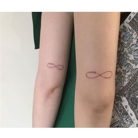 Matching infinity symbol tattoo for best friends.