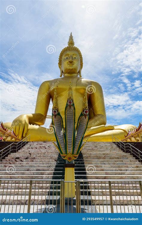 Buddha, Wat Muang Angthong Popular Buddhist Shrine in Thailand Stock ...