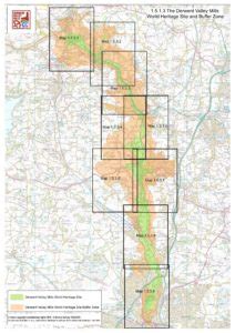 Map of the Derwent Valley Mills World Heritage Site - Derwent Valley Mills