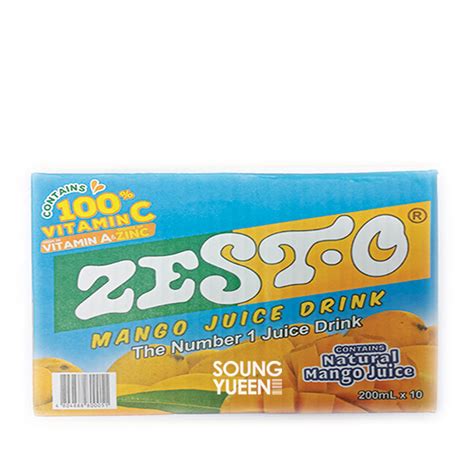 ZESTO MANGO JUICE DRINK 200ML | soungyueen