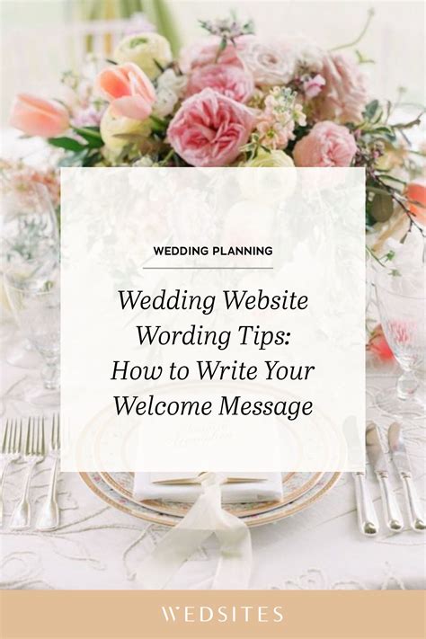 Wedding Website Wording Tips: How to Write Your Welcome Message | Wedding website wording ...