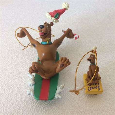 Scooby Doo Surfing Christmas Ornament with Mini Scooby Snack Ornament Trevco Box #Trevco | Surf ...