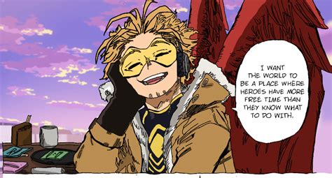 I colored the Hawks "ideal world" manga panel!♥ : r/BokuNoHeroAcademia