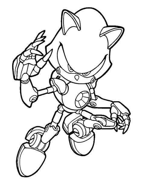 Metal Sonic Coloring Pages To Print - Free Coloring Pages