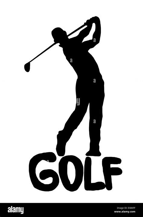 Golf cartoon Black and White Stock Photos & Images - Alamy