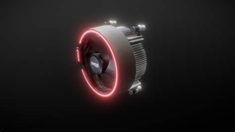 AMD Ryzen CPU Cooler - Low Poly - deep3dsea