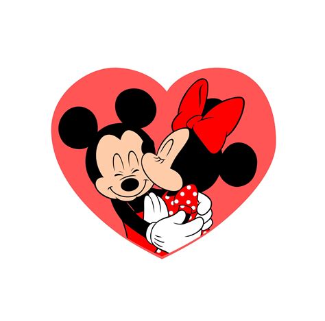 Mickey and Minnie Valentine SVG File - Etsy Canada