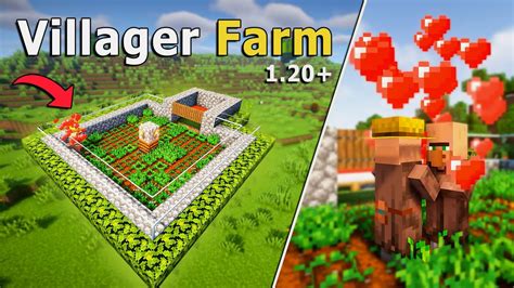 EASY AUTOMATIC Villager Breeder Farm in Minecraft 1.20 Survival! - YouTube