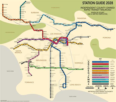 [OC] Los Angeles Metro Map by 2028 : r/LAMetro