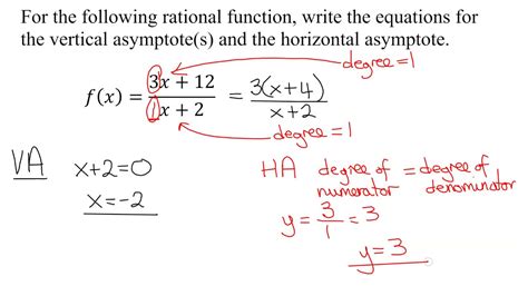 Find the Equations of the Vertical and Horizontal Asymptotes of ...