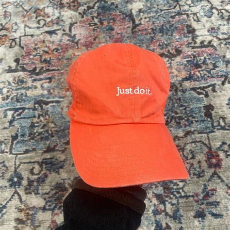 Vintage Nike orange ‘Just do it’ cap - OS Really... - Depop