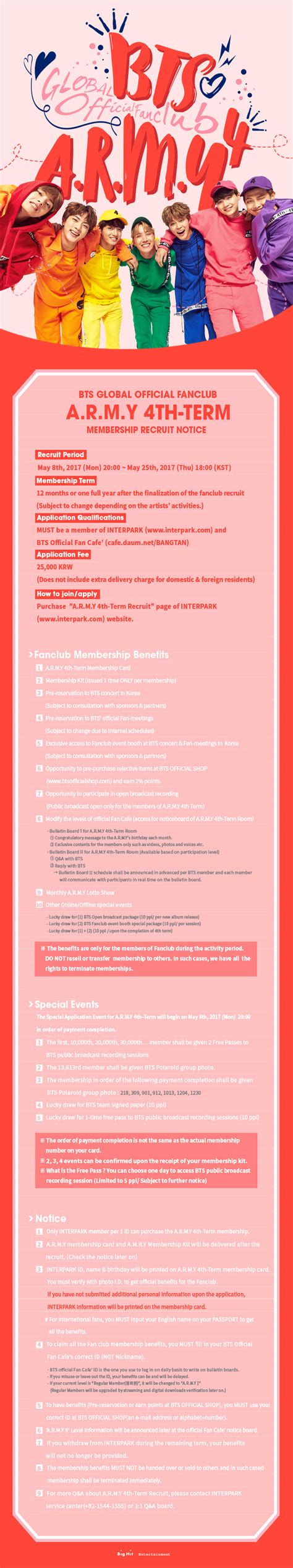 BTS ARMY Official Fan Club Information / FAQ : r/bangtan