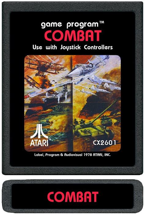 ATARI 2600 Picture cartridge - Combat | Atari 2600 games, Retro video games, Computer video games