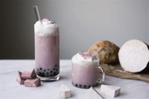 Taro Milk Tea Recipe w/ Tapioca Pearls (Boba) - Hungry Huy