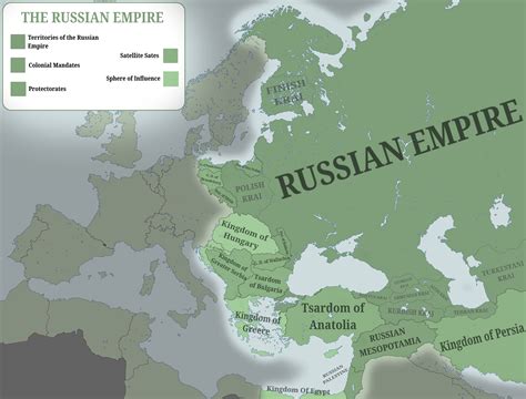 The Russian Empire & the extend of her Sphere of Influence : r/imaginarymaps