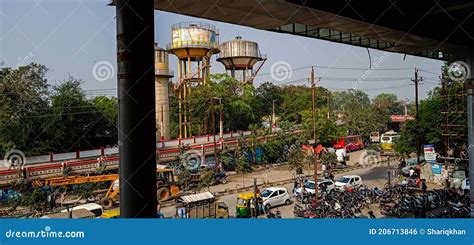 Indore City Railway Station Area and Water Tanks Editorial Photo - Image of station, pradesh ...