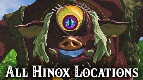 All Hinox Locations - The Legend of Zelda: Breath of th... | Doovi