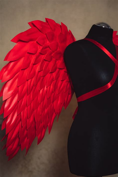 Red Angel Wings Costume Cosplay Small Size - Etsy