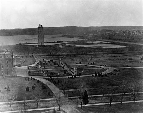 1877 View of the Washington Monument Under Construction as Seen from the Smithsonian