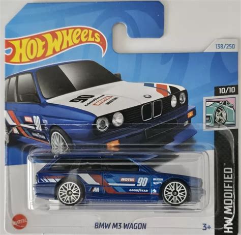 HOT WHEELS BMW M3 Wagon Blue E30 Hotwheels Long Card 2024 HRY67 New ...