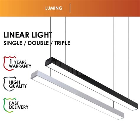 LMG_ LED T8 Linear Light Casing Office Light 2FT 4FT Kalimantang Tube Fitting Ceiling Wall ...