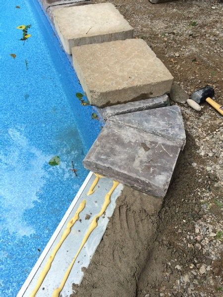 Pool Coping Installation With Concrete Pavers - Concrete, Stone & Masonry - DIY Chatroom Home ...