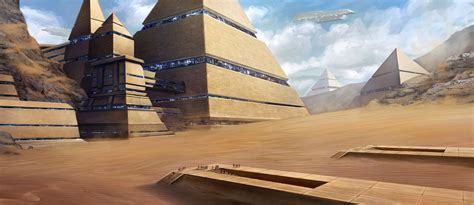 'Desert City' by Sebastian Wagner | Sci fi landscape, Fantasy city, Sci fi environment