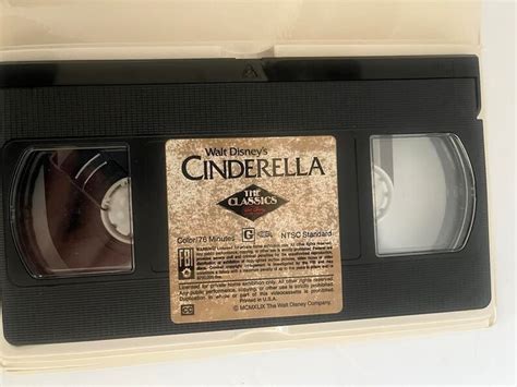 Walt Disney's Classic Black Diamond Cinderella VHS - Etsy