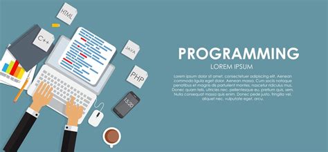 Programming Coding Concept Flat Background Vector Illustration 2904328 Vector Art at Vecteezy