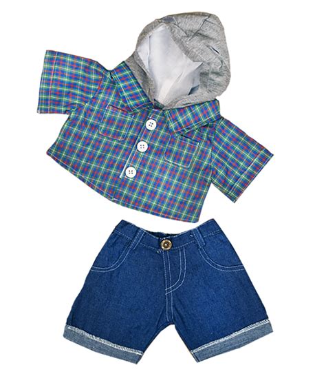 Skater Hoodie w/Denim Pants Teddy Bear Clothes Fits Most 14"-18" Build ...