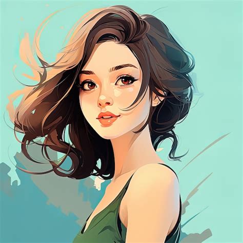 Premium Photo | Cartoon illustration of a beautiful young fantasy girl ...