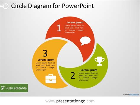 3 Circle PowerPoint Diagram - PresentationGO.com