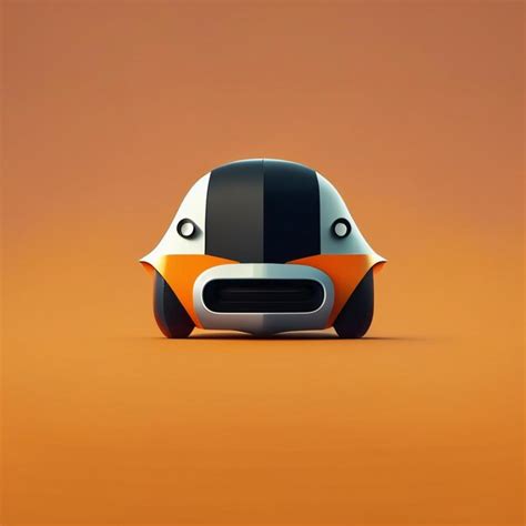 Premium AI Image | a toy car with the head of a robot on it