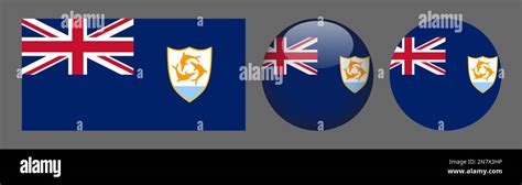 Anguilla Flag set collection Vector Stock Vector Image & Art - Alamy