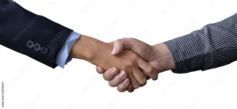 PNG File, Business handshake and Successful, Two business people shaking hands isolated on white ...