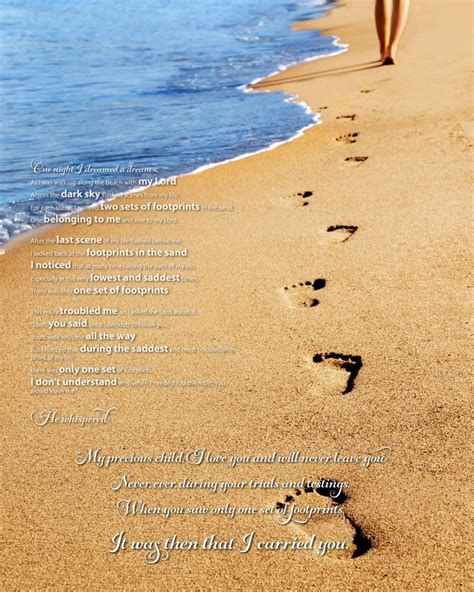 Footprints in the Sand Poem Poster | Zazzle.com in 2021 | Footprints in the sand poem, Footprint ...