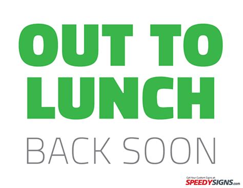 Free Out To Lunch Sign | Clipart Panda - Free Clipart Images