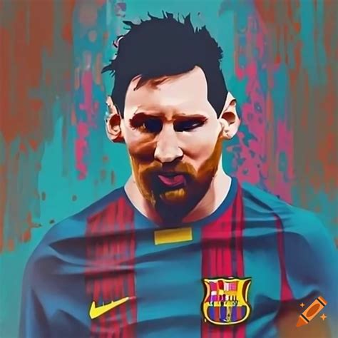 Canvas of lionel messi with the beatles on Craiyon